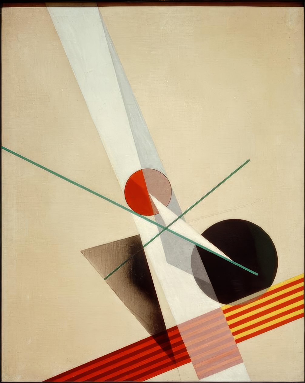 组成A XXI。 作者 拉斯洛·莫霍利·纳吉（Laszlo Moholy Nagy）