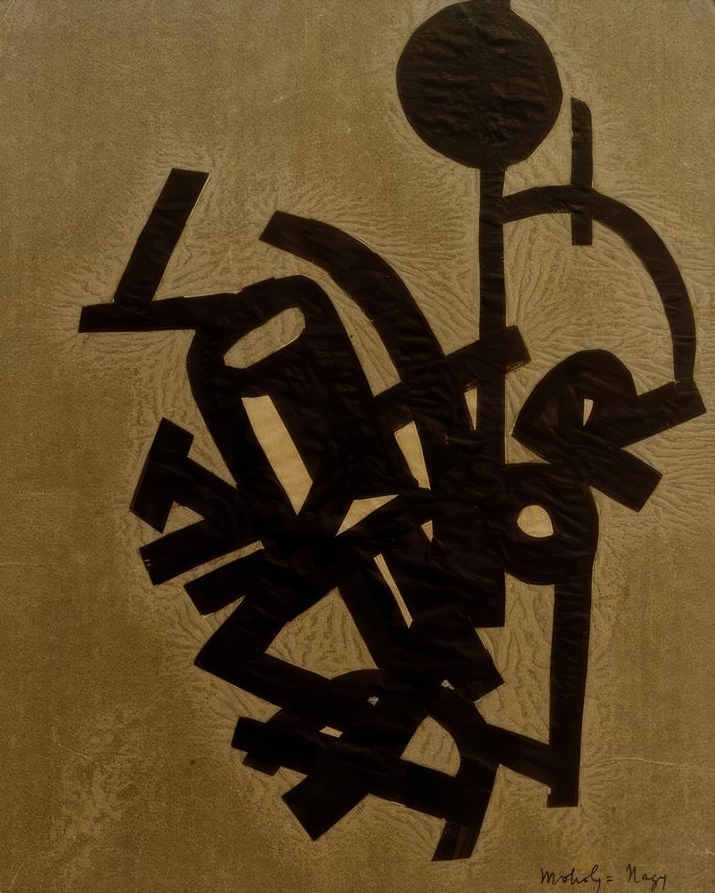 无标题（与R拼贴） 作者 拉斯洛·莫霍利·纳吉（Laszlo Moholy Nagy）