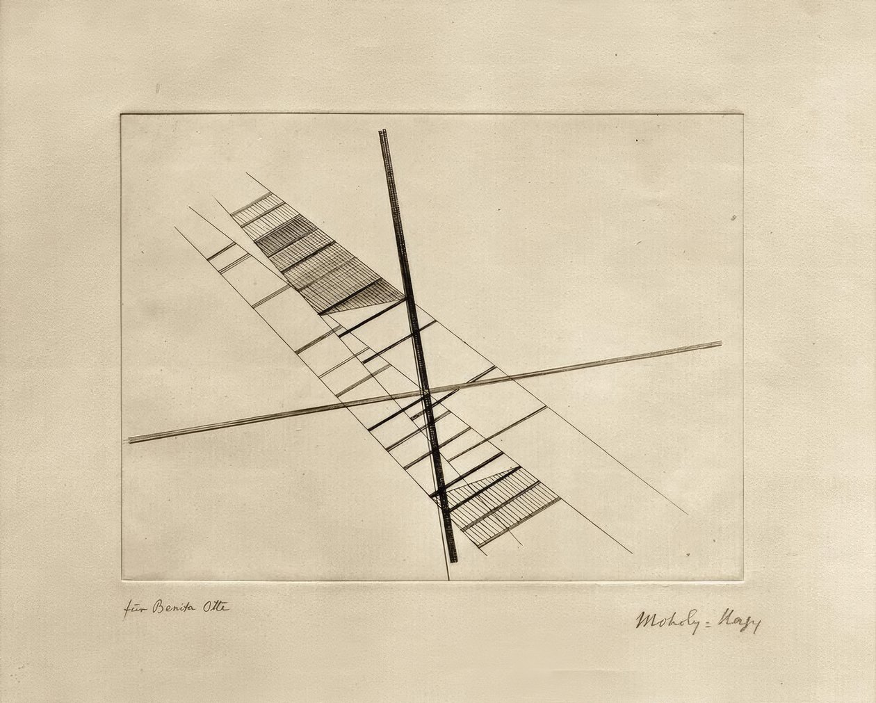 相交的对角线 作者 拉斯洛·莫霍利·纳吉（Laszlo Moholy Nagy）
