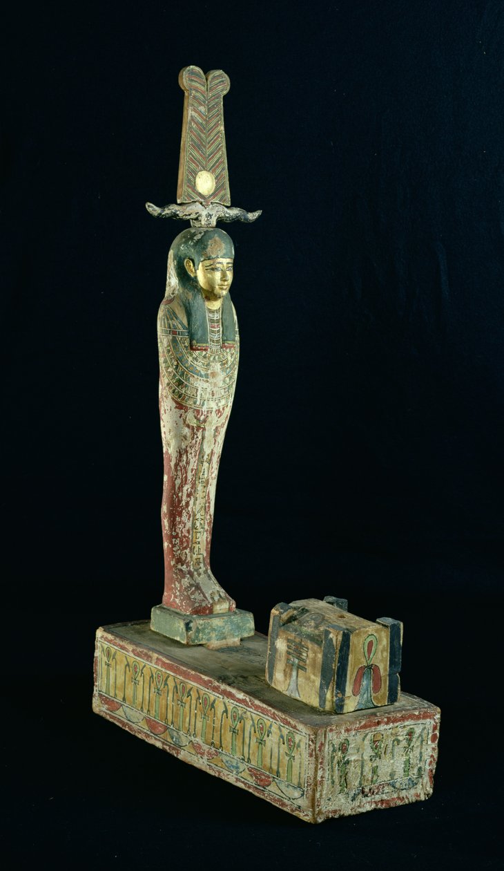 Ptah-Sokar-Osiris的葬礼小雕像（彩绘木） 作者 晚期埃及人