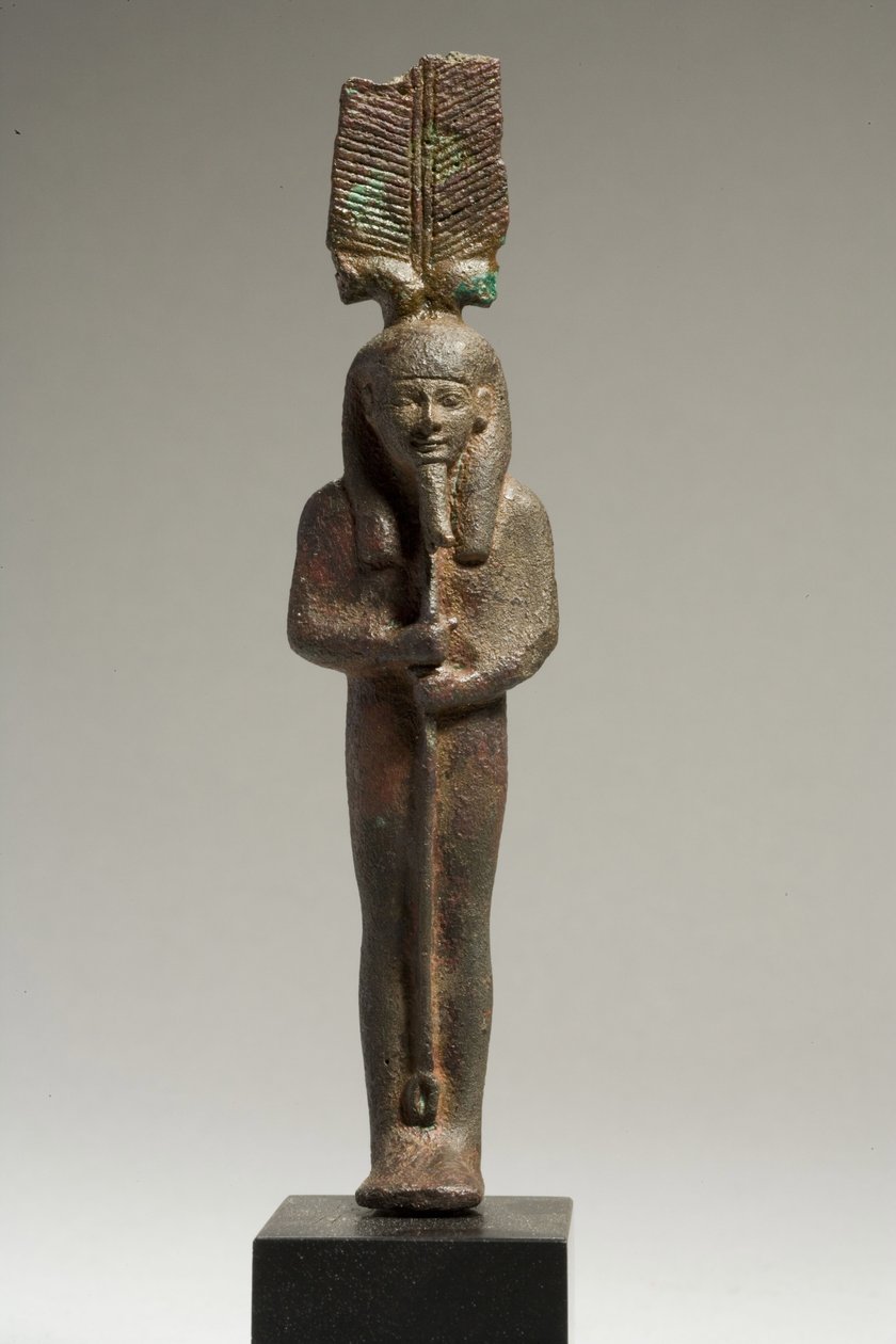 Ptah-Tatenen，晚期王朝时期，公元前664-332年（青铜）。 作者 晚期埃及人