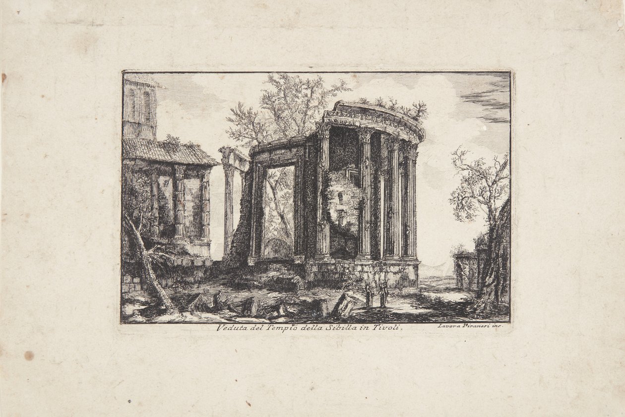 蒂沃利花园的西比拉神庙 作者 劳拉·皮拉内西（Laura Piranesi）