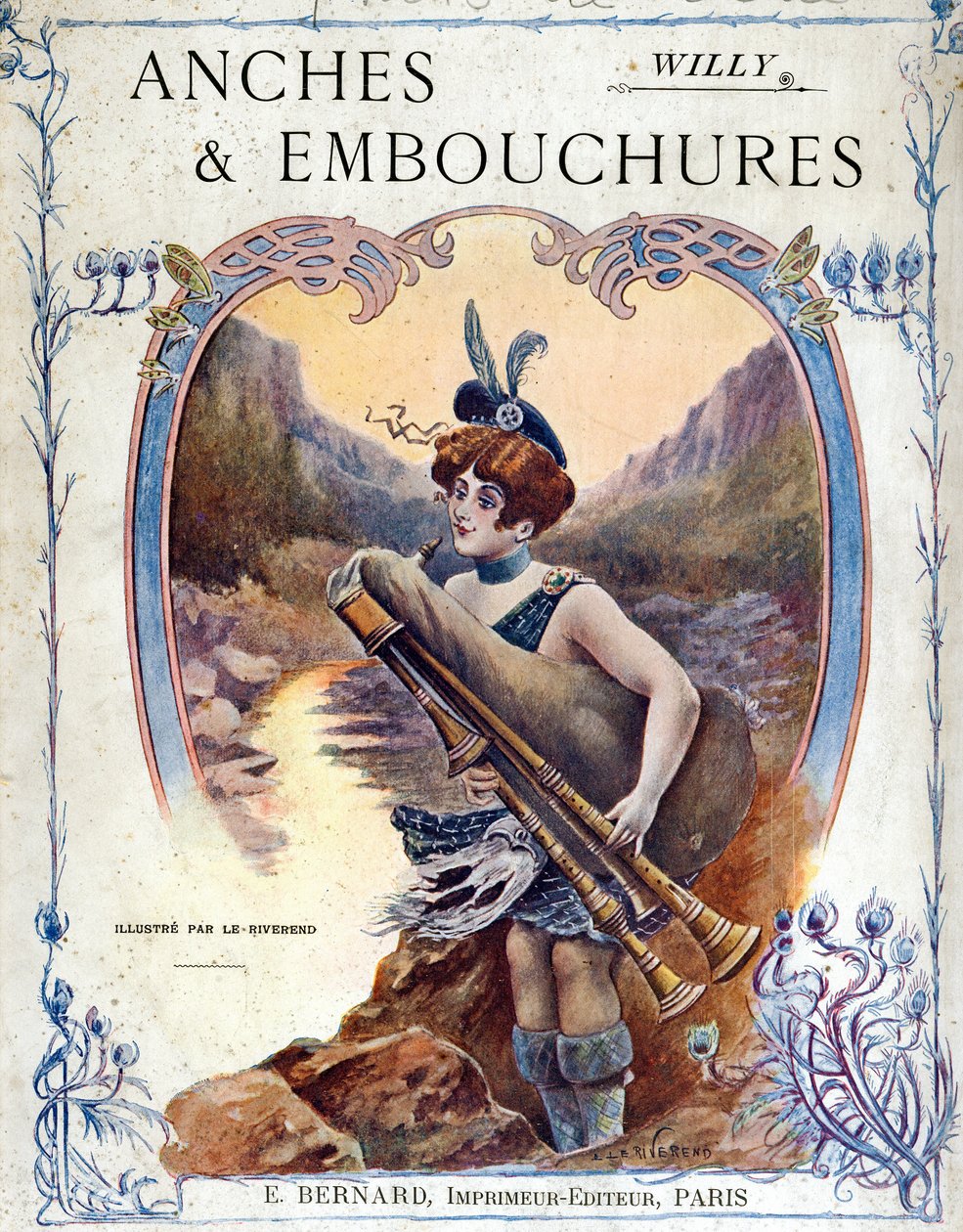 书籍封面 "Anches et embouchures"，作者 Willy 作者 劳伦斯·路易丝·勒里弗伦德