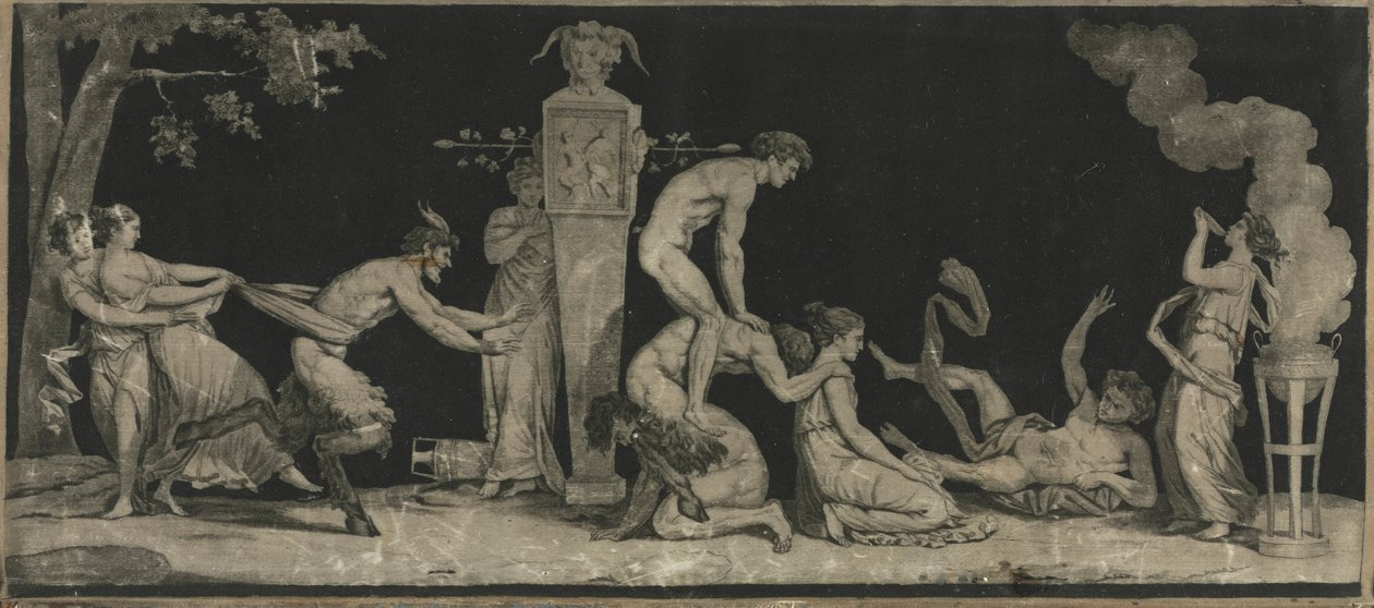 Bacchanal，《蛙跳游戏》，c。 1785年。 作者 洛朗·盖奥特（Laurent Guyot）
