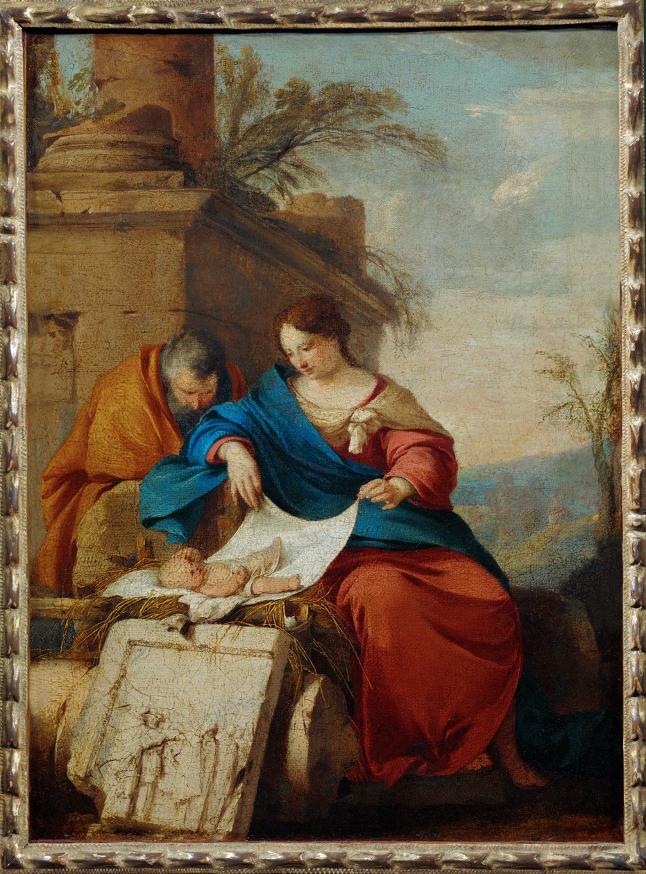 Le repos de la Sainte Famille - Rest on the Flight to ... 作者 Laurent de (车间) La Hyre