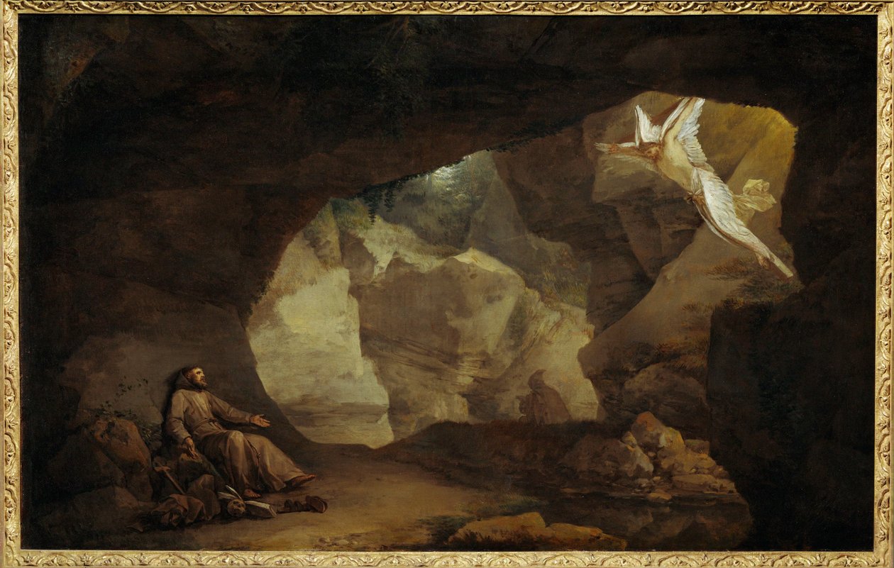 Paysage avec Saint Francois - Landscape with Saint Francis ... 作者 Laurent de (车间) La Hyre