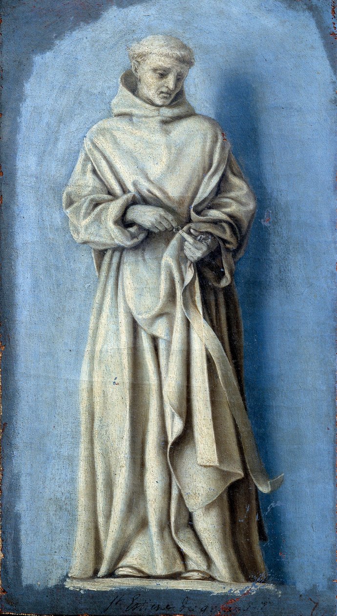 Saint Etienne de Grammont 右手拿着戒指 Camaieu 画布 Laurent de La Hyre (1606-1656) 17 世纪 Sun。 0,35 x 0,19 m 巴黎。 卢浮宫 作者 劳伦·德拉·海尔