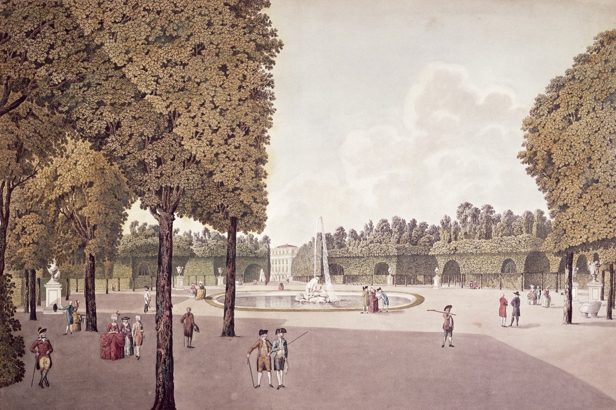 Schonbrunn Garden，由Johann Ziegler雕刻（约1750-1812） 作者 劳伦斯詹沙