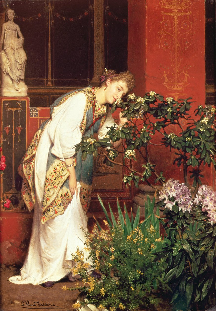 在Peristylum，1866年 作者 劳伦斯·阿尔玛·塔德玛