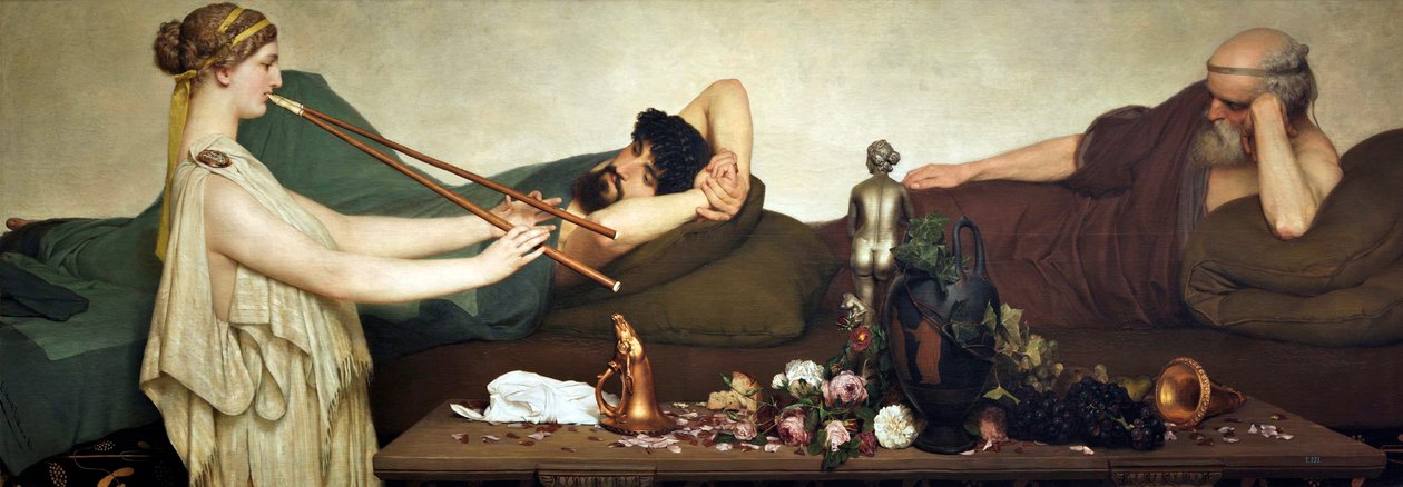 Escena pompeyana o La siestanEnglish：Pompeian Scene或The Siestan 作者 劳伦斯·阿尔玛·塔德玛