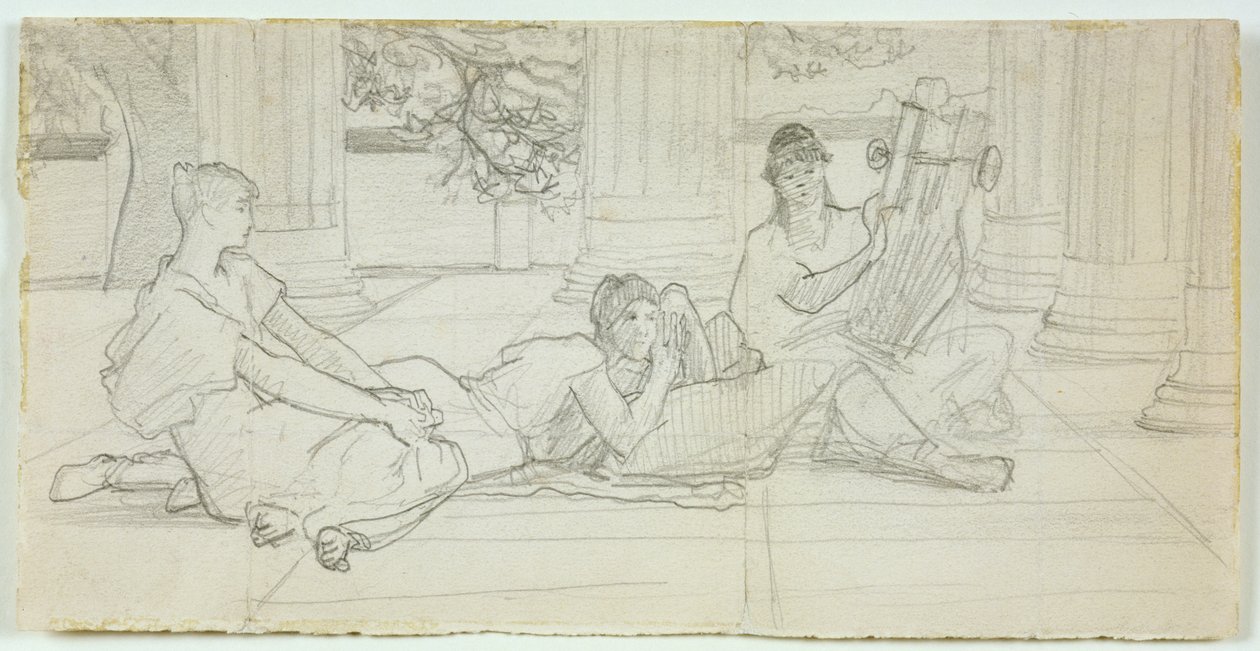 阅读荷马的第一个概念c.1884-85 作者 劳伦斯·阿尔玛·塔德玛