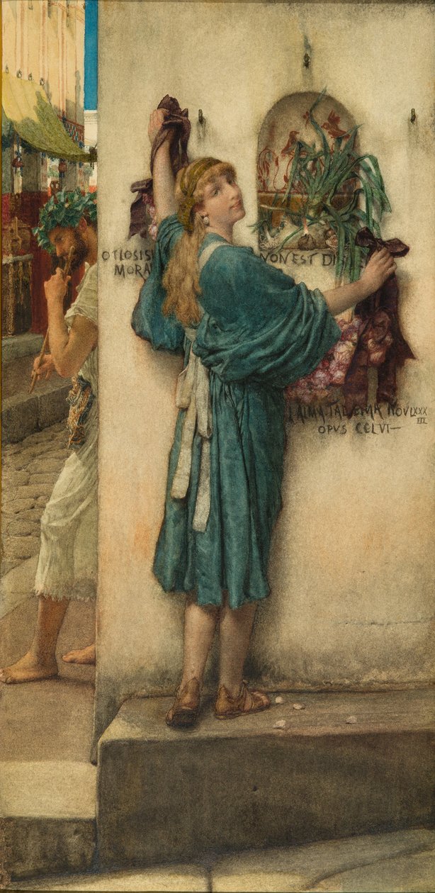 街道祭坛，1883年 作者 劳伦斯·阿尔玛·塔德玛