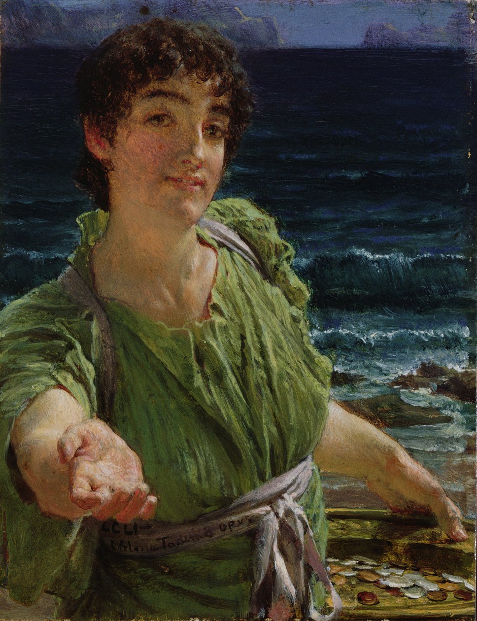 Una Carita，1883年 作者 劳伦斯·阿尔玛·塔德玛