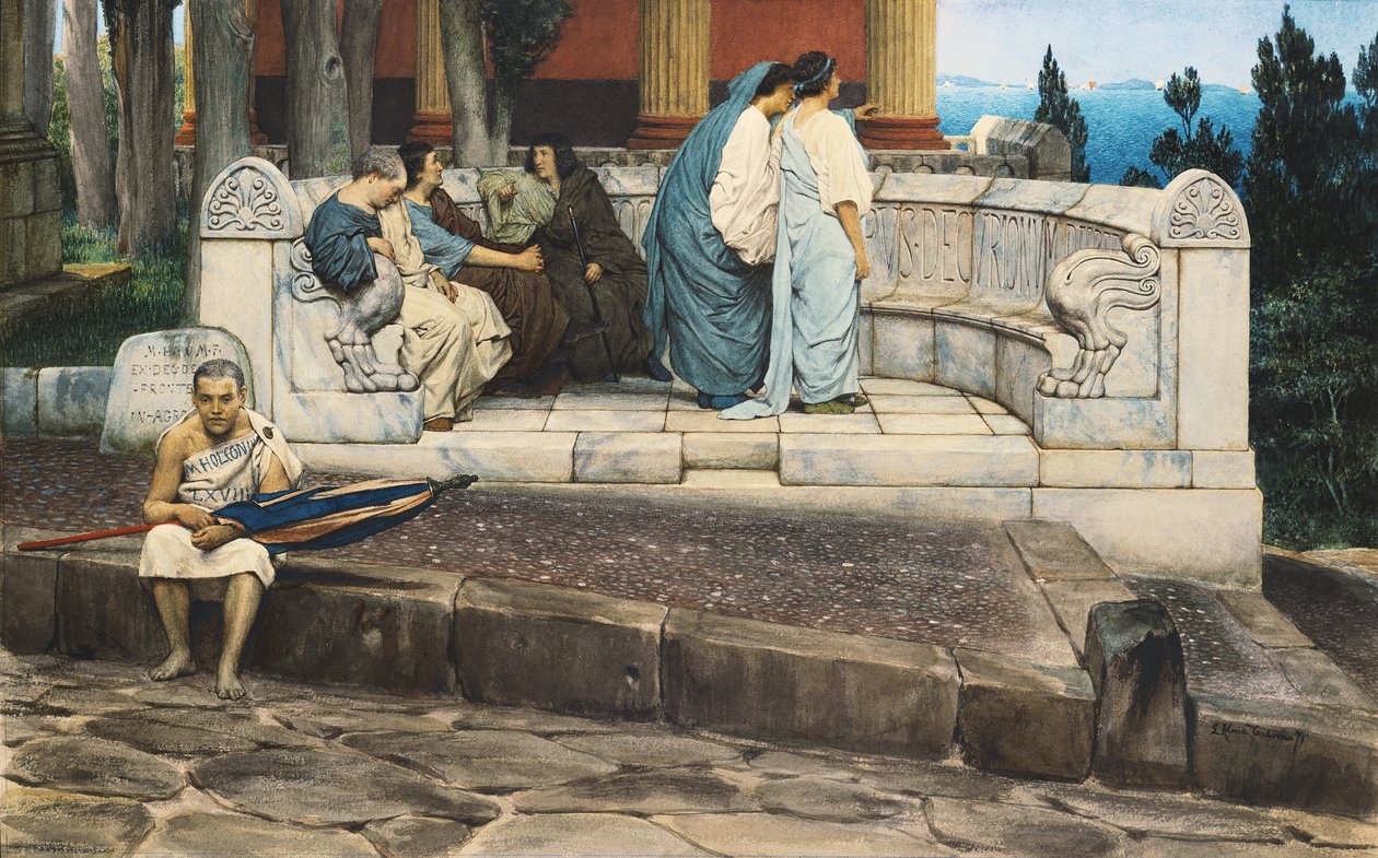 埃克塞德拉（Exedra），1871年 作者 劳伦斯·阿尔玛·塔德玛