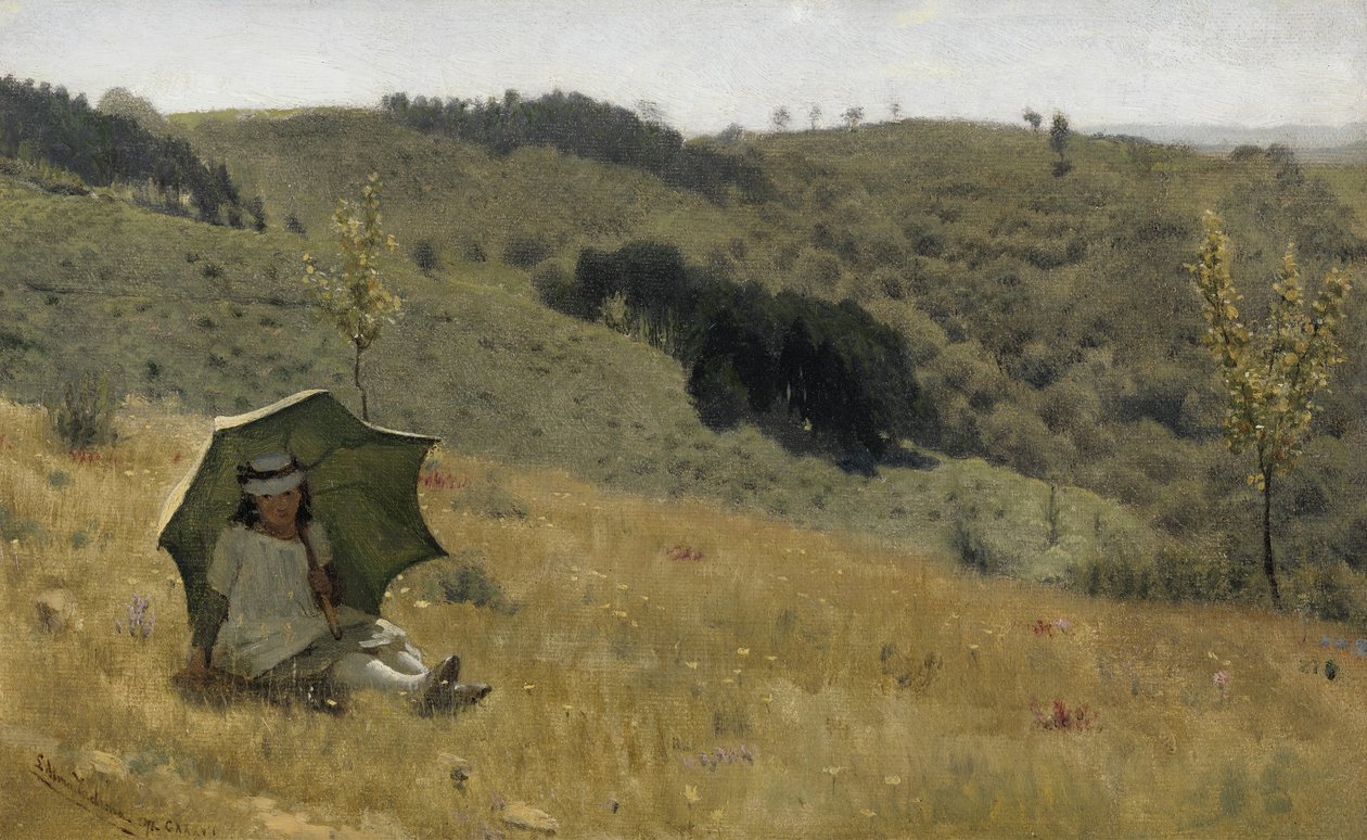 Sunny Days，1874年布面油画 作者 劳伦斯·阿尔玛·塔德玛