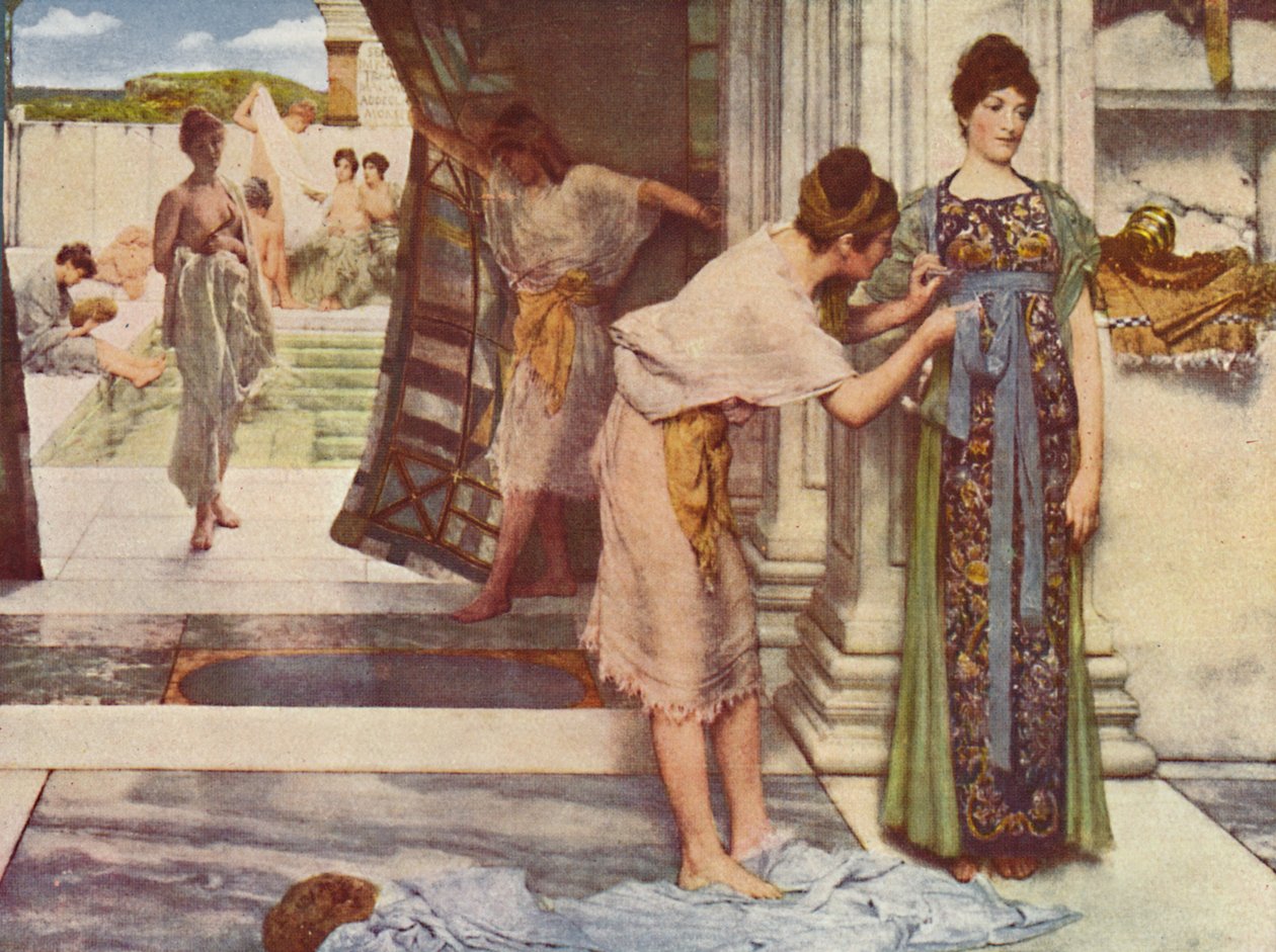 Frigidarium，1890年。 作者 劳伦斯·阿尔玛·塔德玛