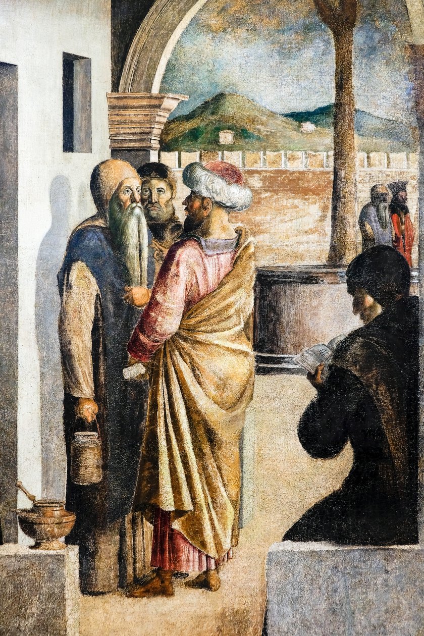 圣杰罗姆的圣餐》，约 1470/80 年（布面油画） 作者 Lazzaro Bastiani