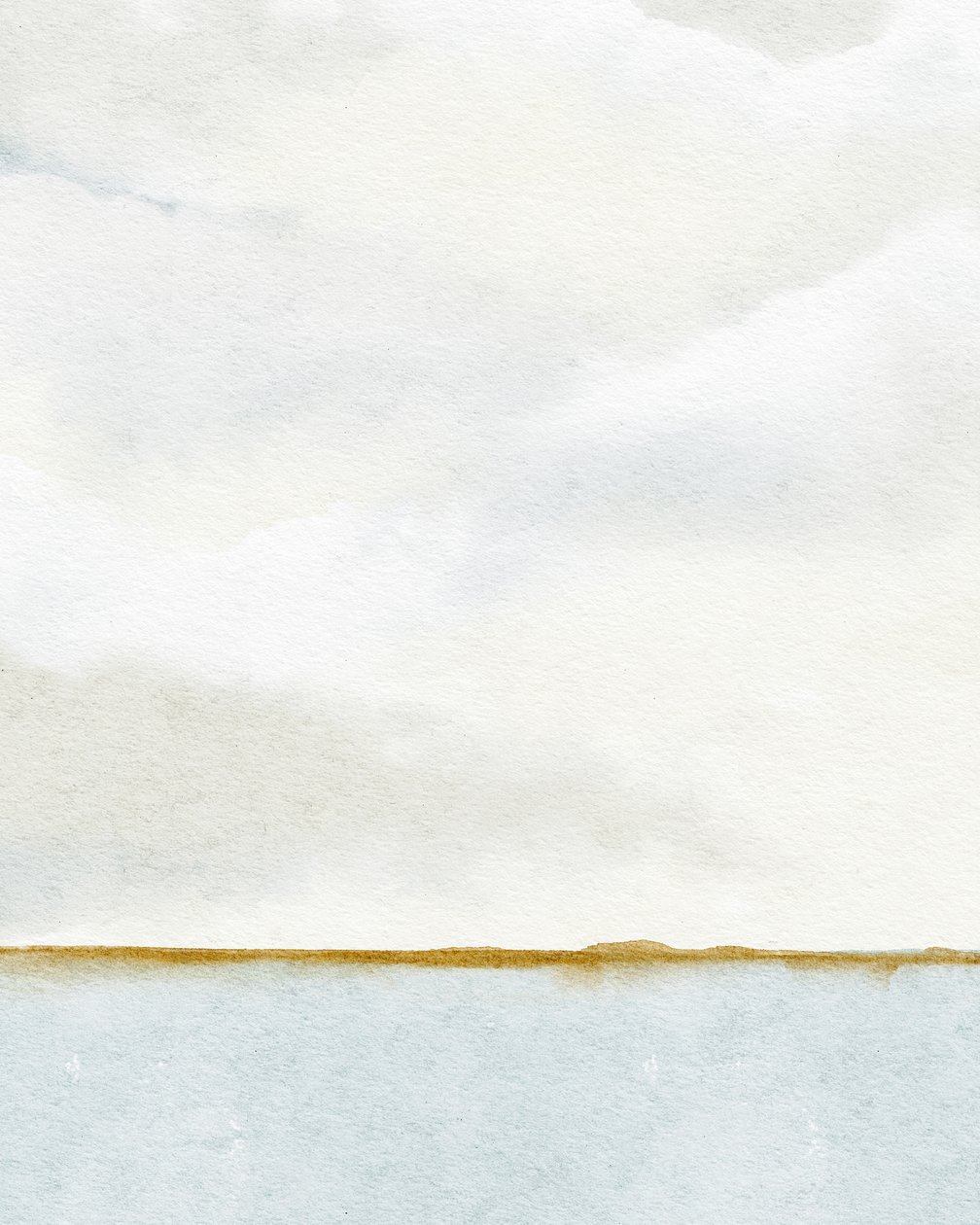 码头晨景，约 2019 年（水彩画） 作者 利亚·斯特拉茨玛