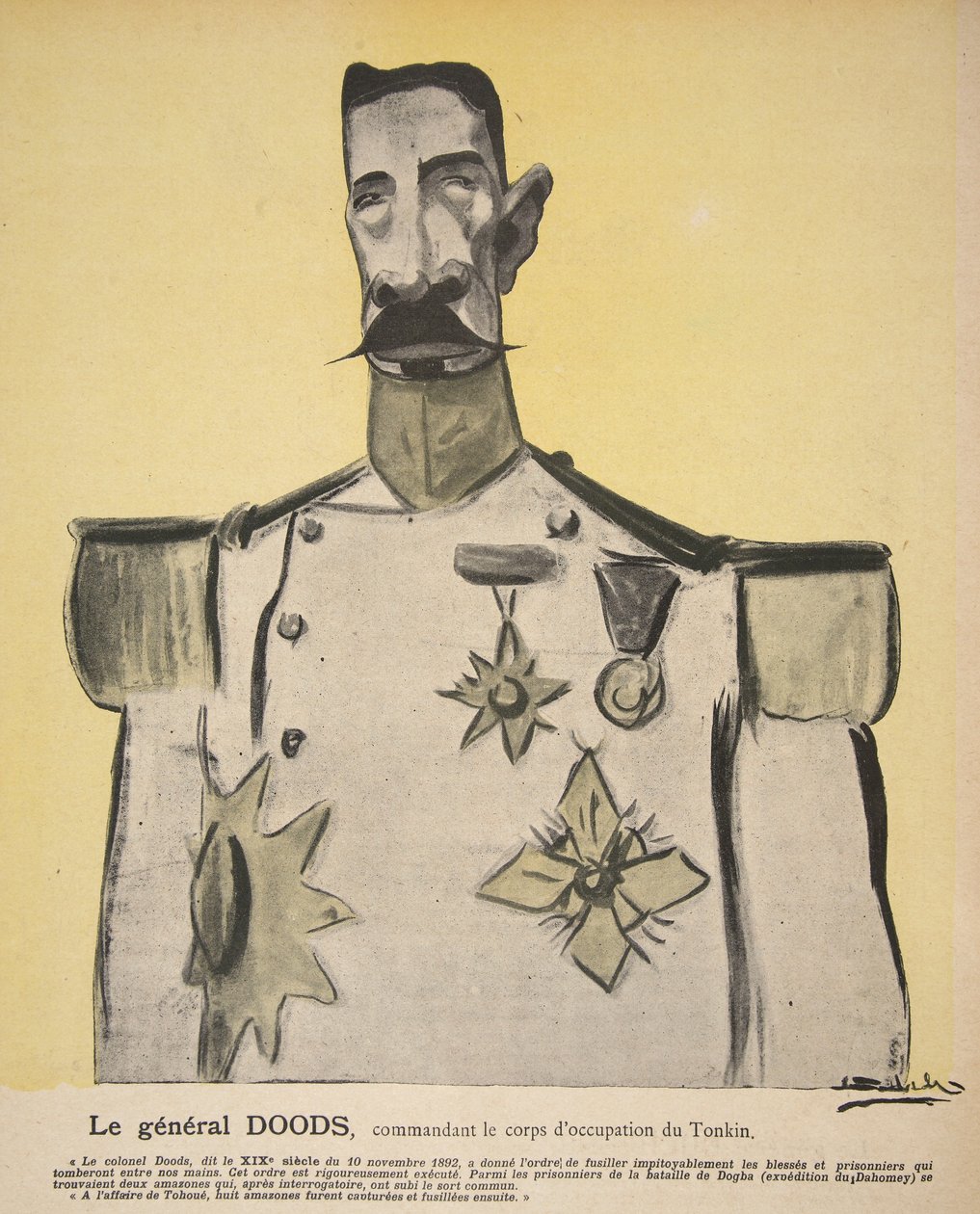杜兹将军，指挥东京占领军，插图来自《L