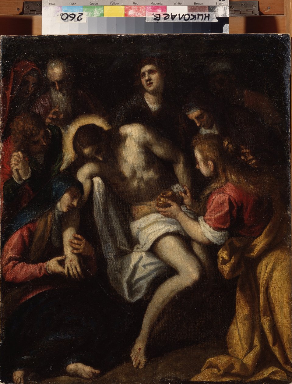 莱昂德罗-巴萨诺（1557-1622 年）的 "La deploration du christ"（哀歌）画像，乌克兰米科来夫州韦列什恰金艺术博物馆 作者 Leandro da Ponte Bassano