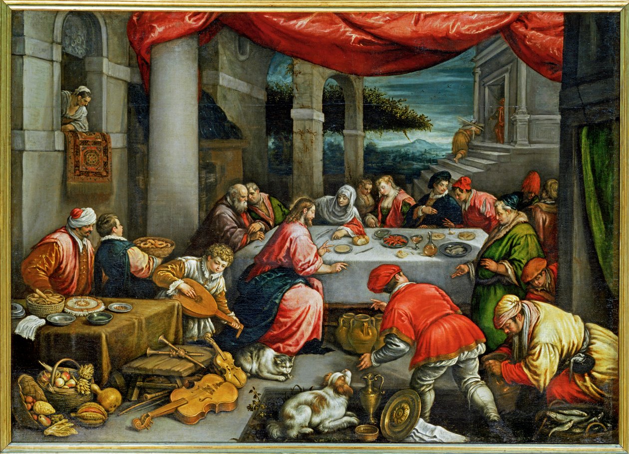 Les Noces de Cana - 卡纳的婚礼... 作者 Leandro da Ponte Bassano