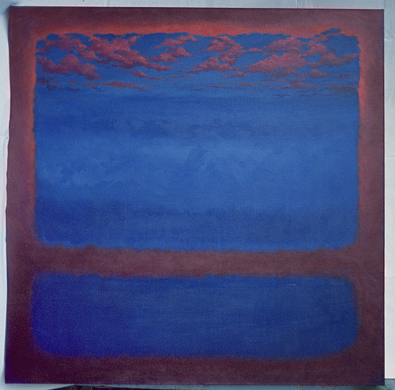 深蓝色，2001抽象蓝色 作者 李·坎贝尔