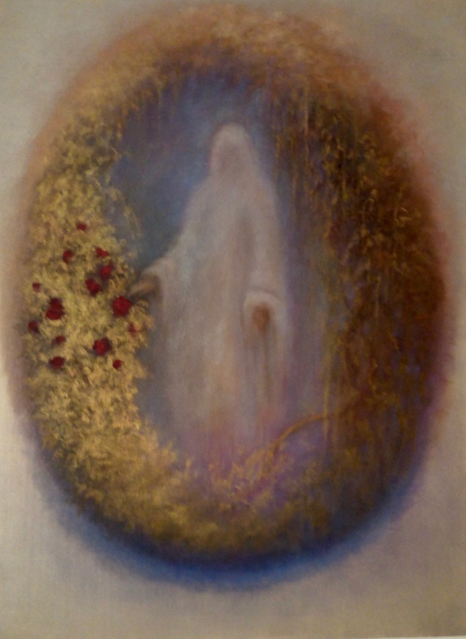 祝祷，2024 年（布面油画） 作者 李·坎贝尔