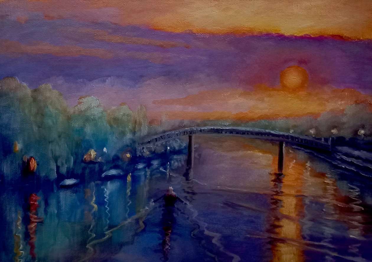 鳗鱼饼的夕阳，2021年 作者 李·坎贝尔