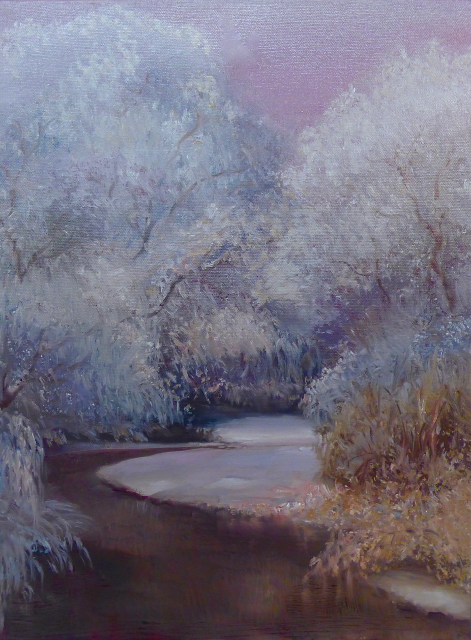 Frosting, 2019 (oil on canvas) 作者 李·坎贝尔