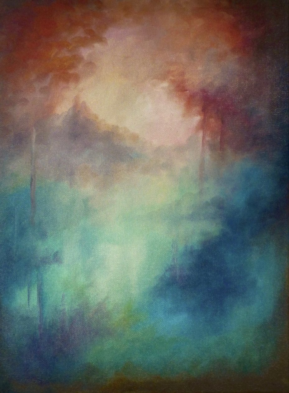 摇篮曲》，2023 年（布面油画） 作者 李·坎贝尔