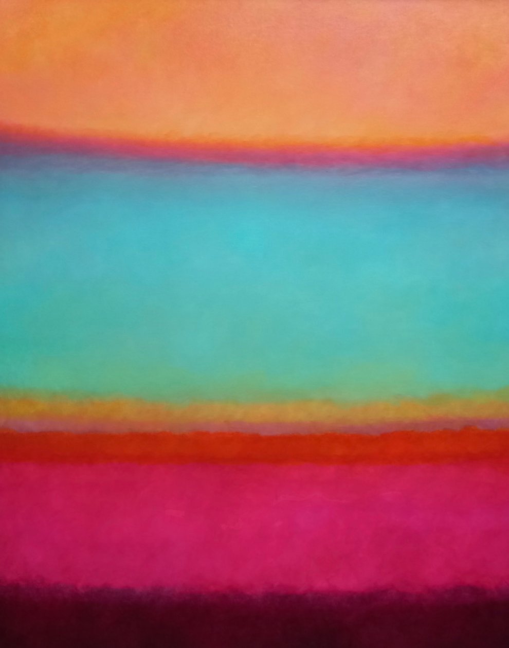 朝霞，2025 年（布面油画） 作者 李·坎贝尔