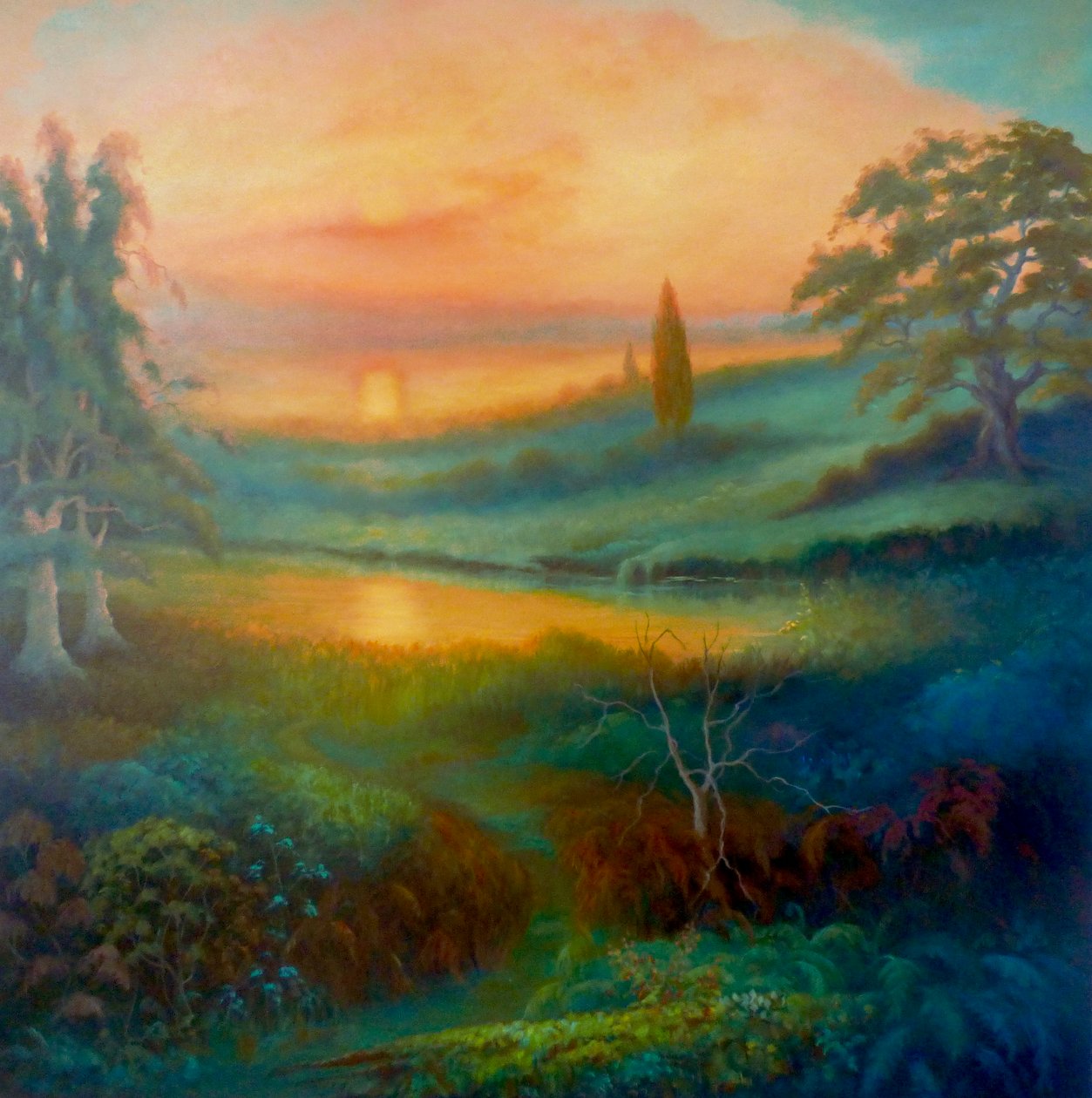 绿意盎然的风景，2022 年 作者 李·坎贝尔