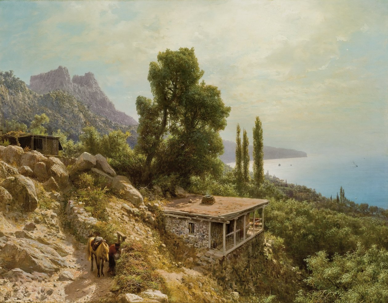 1890年，在克里米亚的Ay-Petri附近 作者 Lef Feliksovich Lagorio