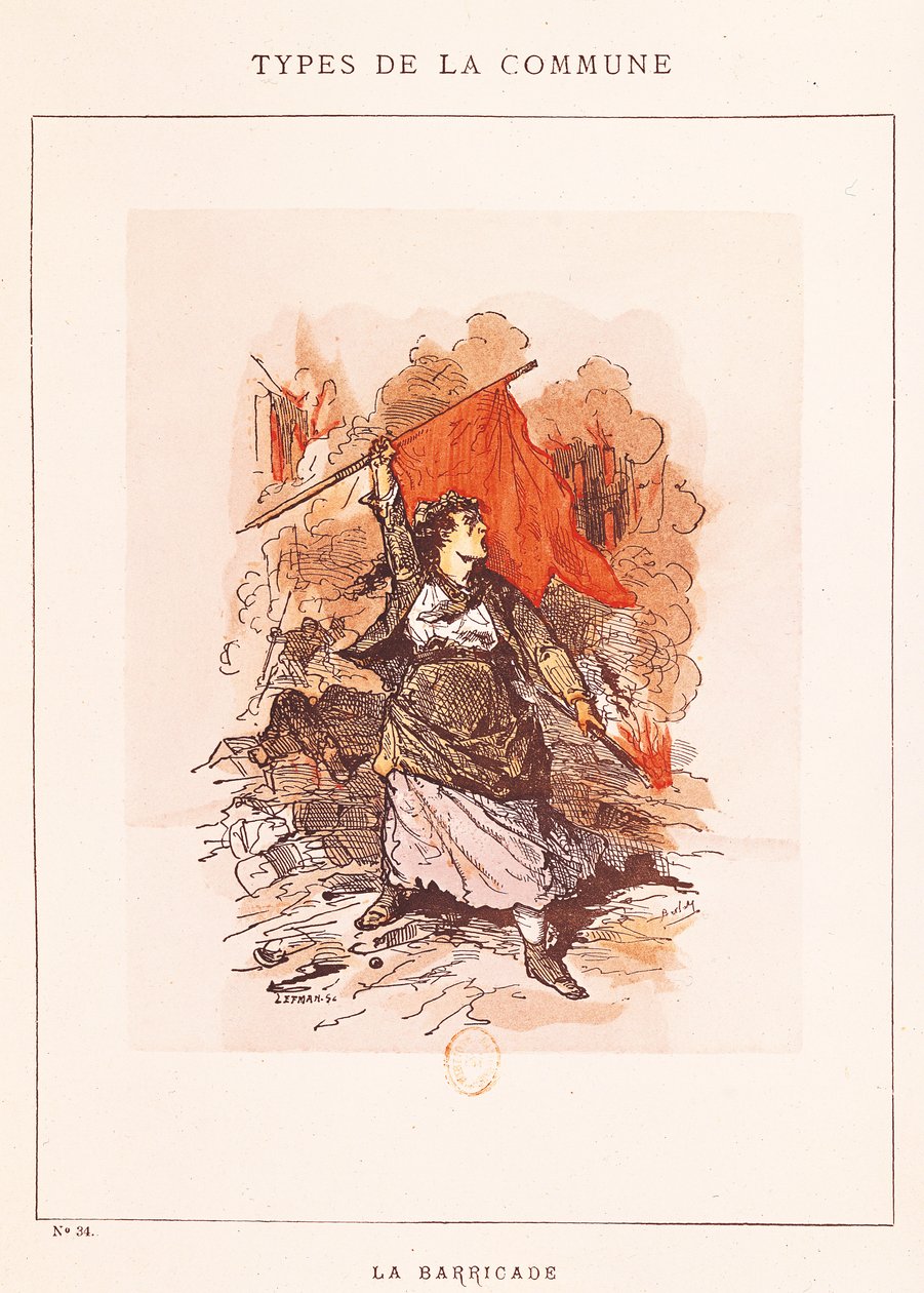 街区，来自&39;Types de la Commune&39;的第34号，1871年 作者 雷夫曼