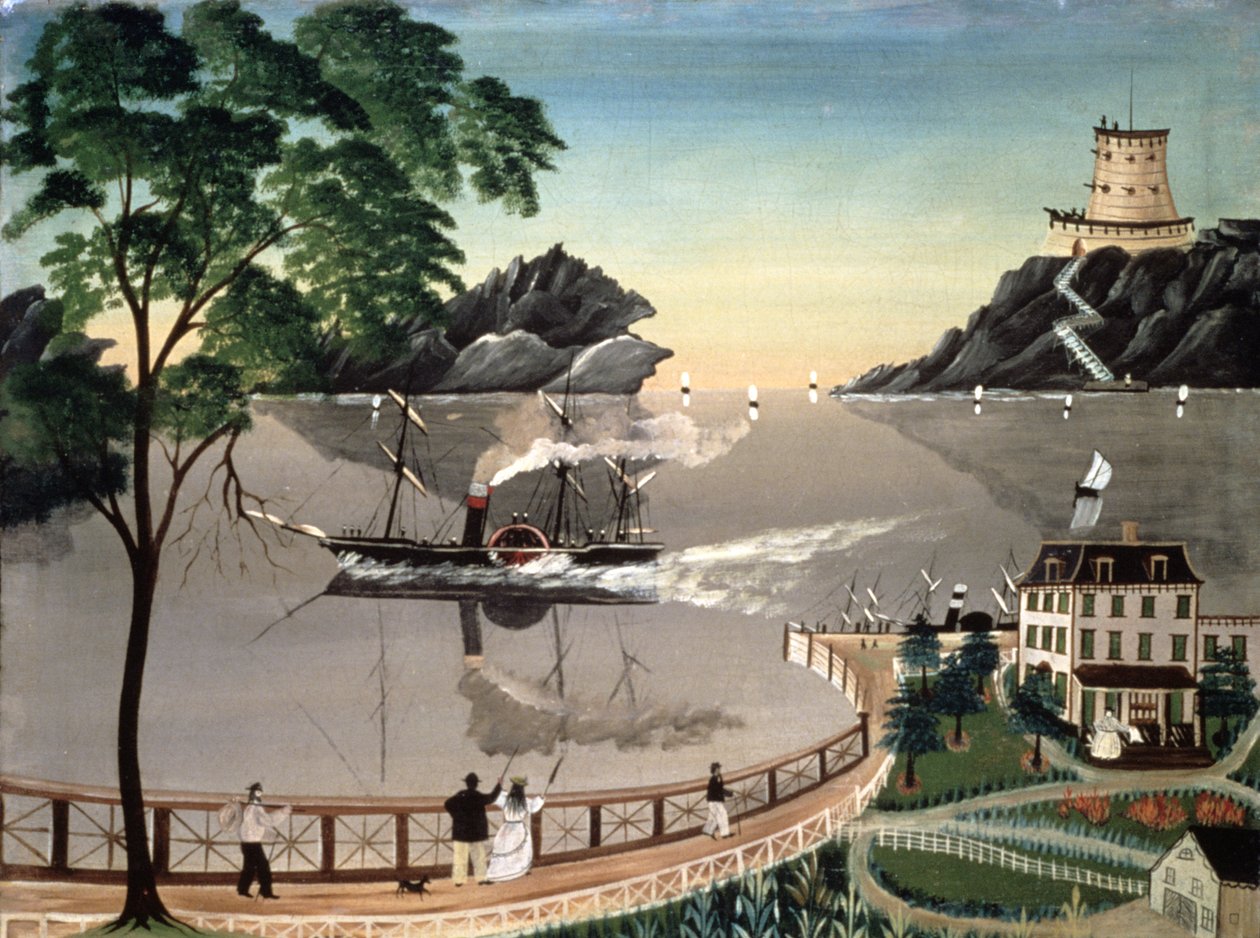 美国邮船"，1870年。 作者 莱拉·鲍曼