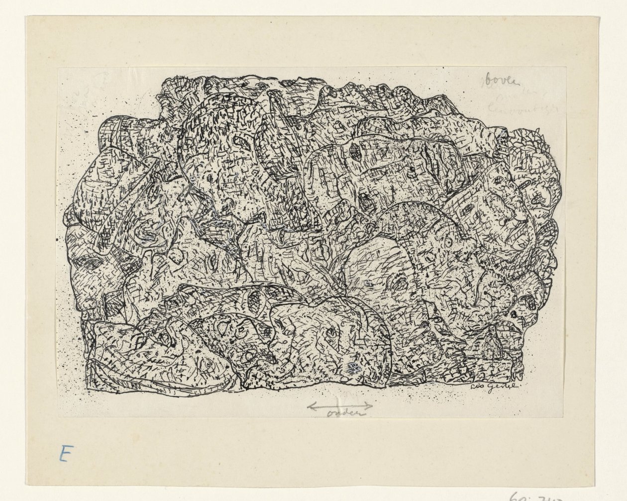 头 作者 Leo Gestel（艺术家签名）