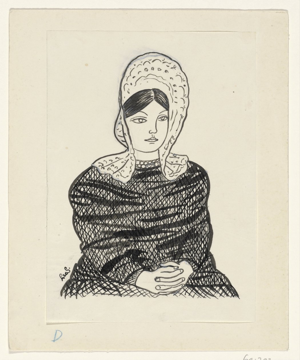 女扮男装 作者 Leo Gestel（艺术家签名）