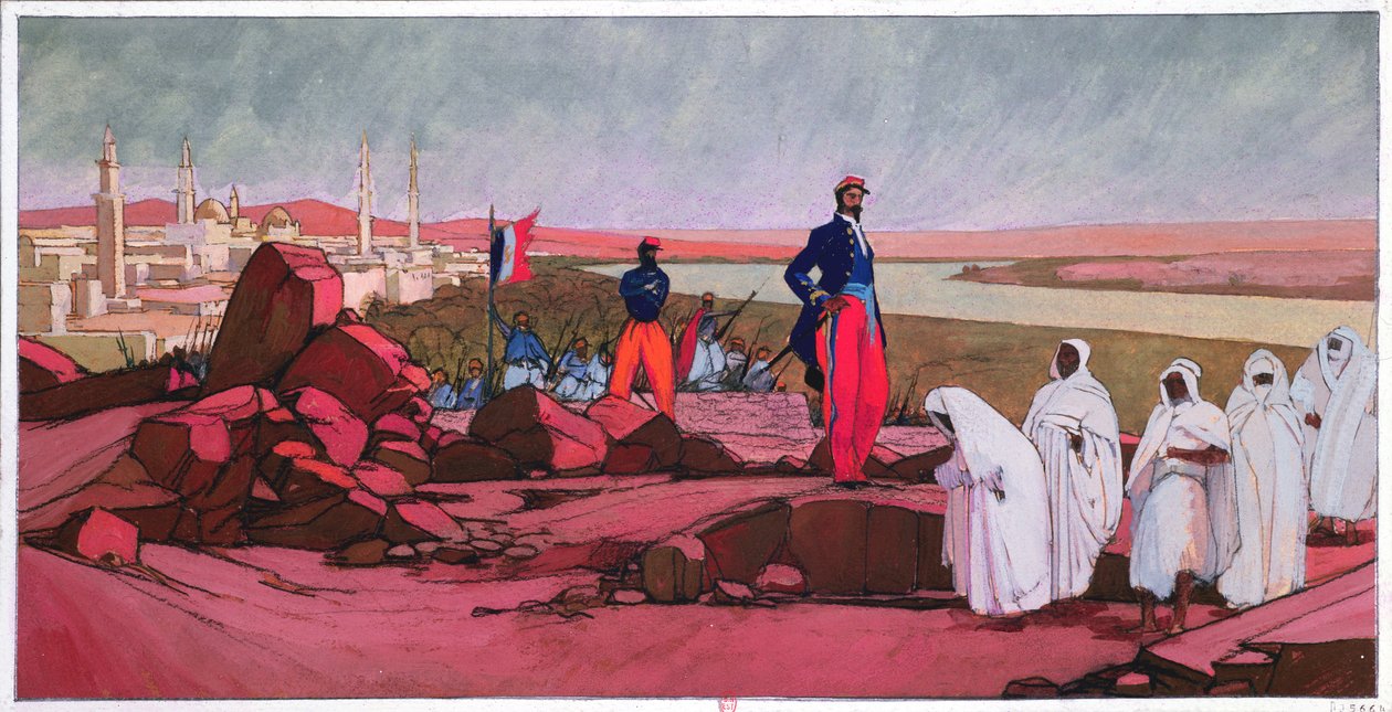 Louis Faidherbe（1818-1889）免费设置麦地那（马里），c.1910-20 作者 乔治·德菲尔