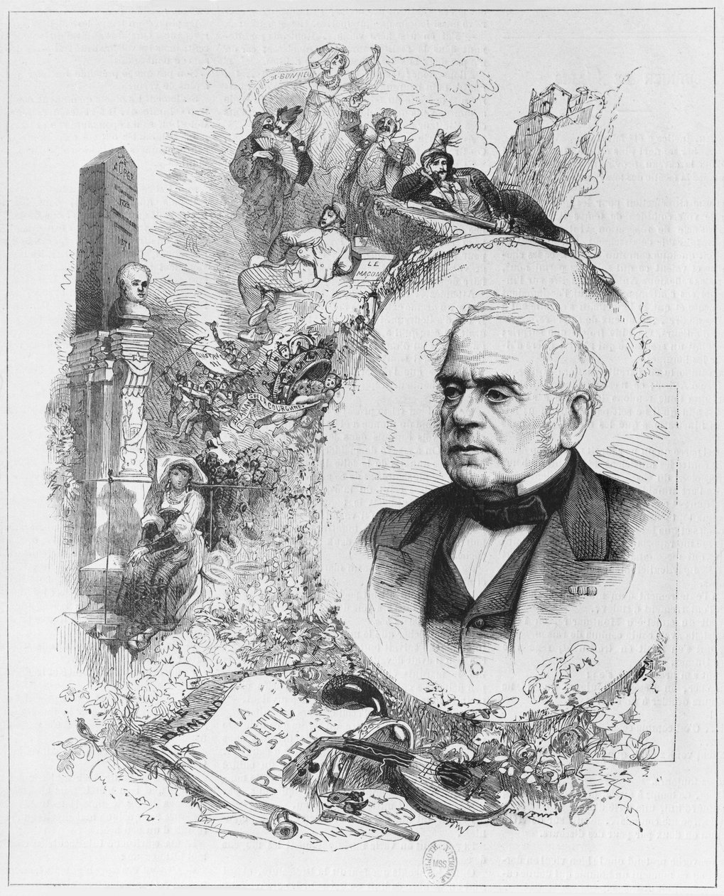 Esprit Auber（1782-1871）（bw照片） 作者 莱昂·亚历山大·图尔福特