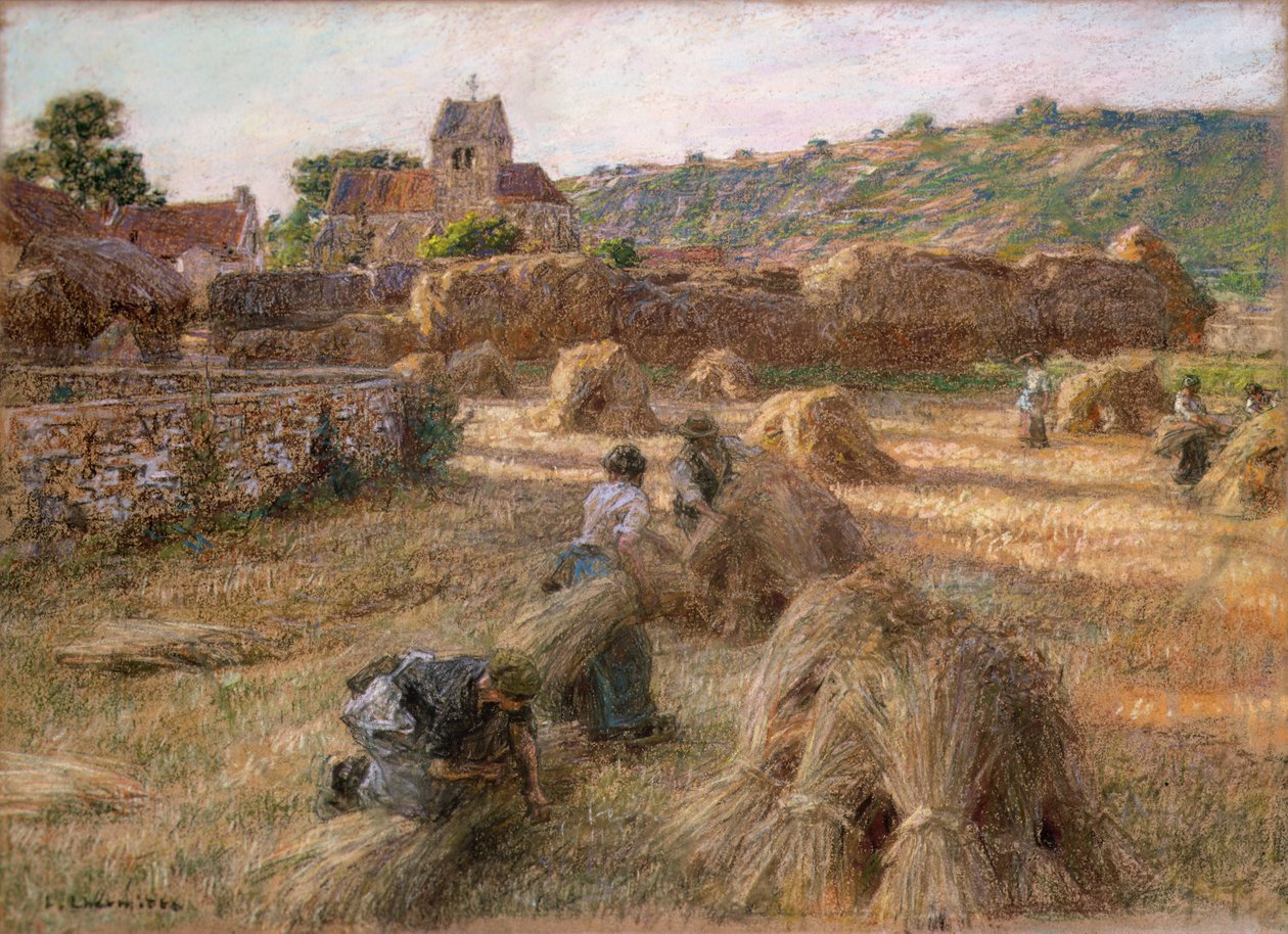 Sheaf Binders，1897 作者 莱昂·奥古斯丁·莱米特