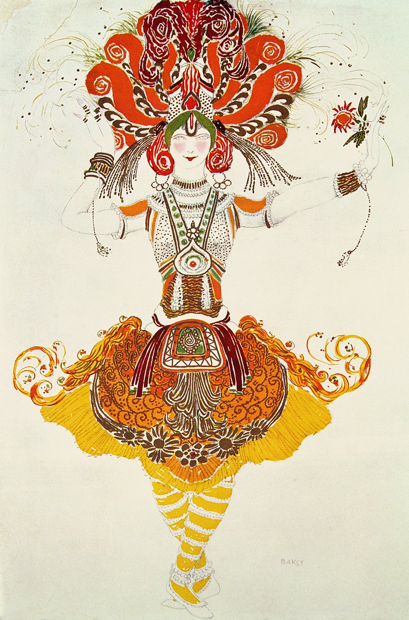 斯特拉文斯基的“火鸟”芭蕾舞服饰 作者 莱昂·巴克斯特