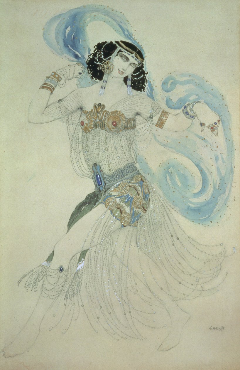 1909年“七面舞”中莎乐美的服装设计 作者 莱昂·巴克斯特