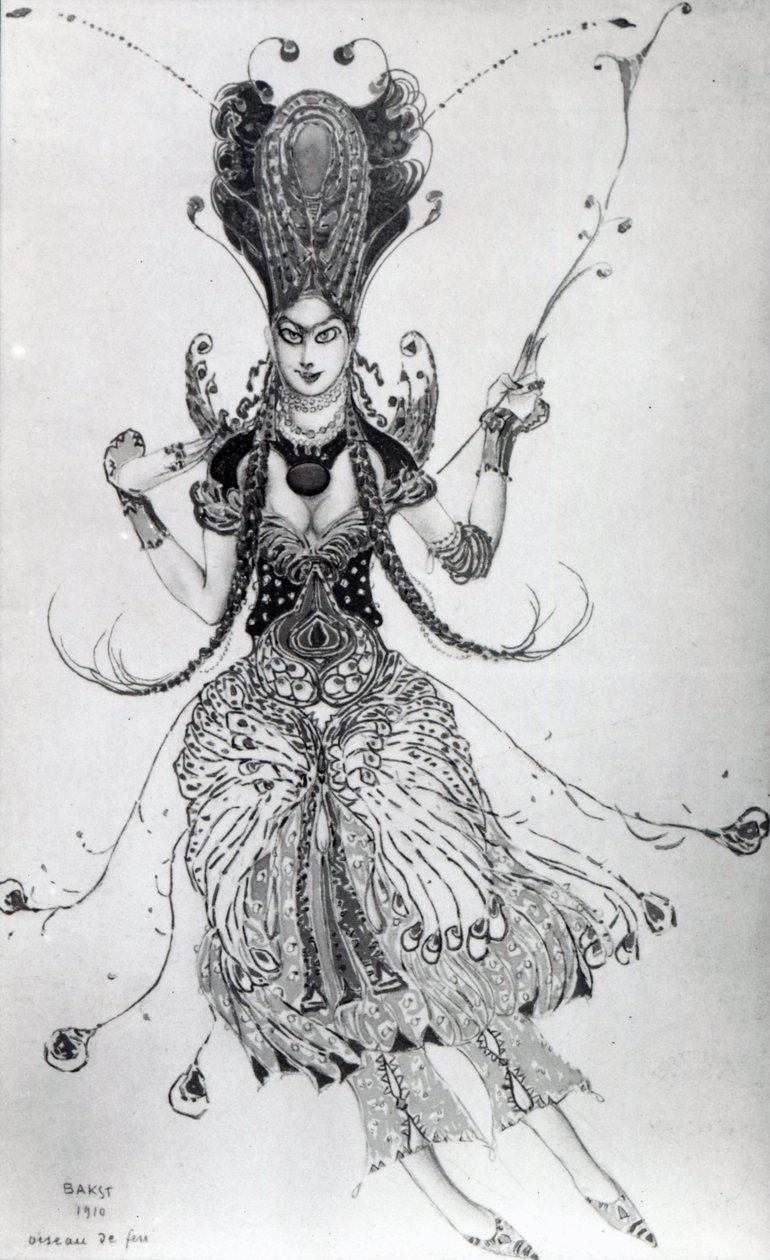 1910年&39;The Firebird&39;的服装设计 作者 莱昂·巴克斯特