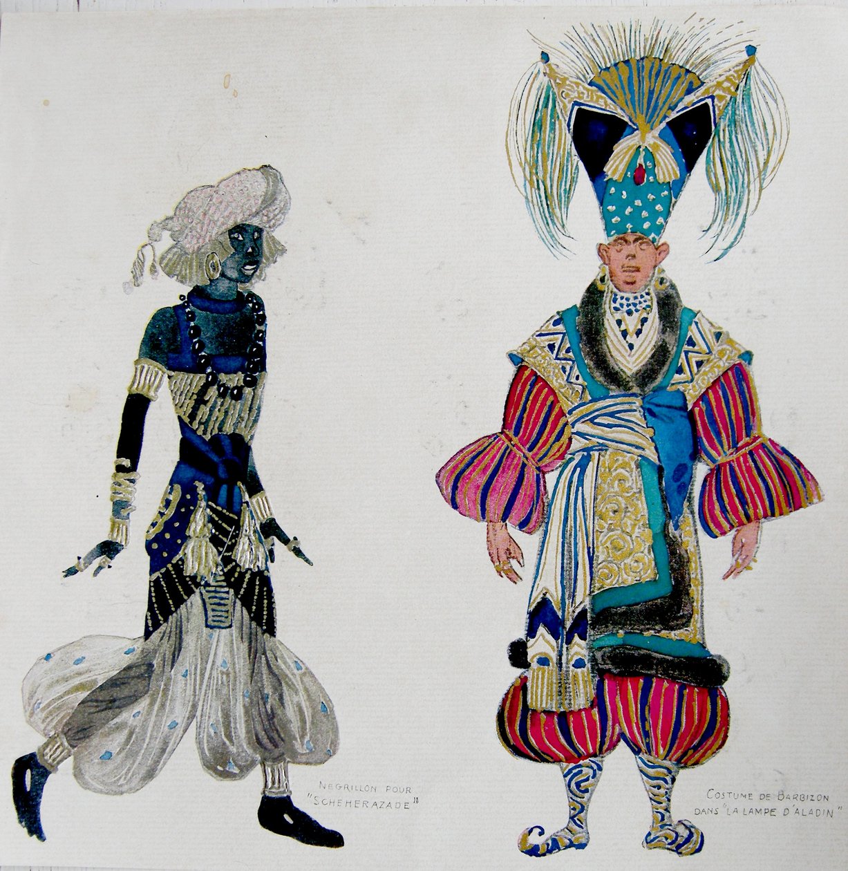 &39;Scheherazade&39;中的黑人男孩和&39;阿拉丁之灯&39;中的巴比松的服装 作者 莱昂·巴克斯特