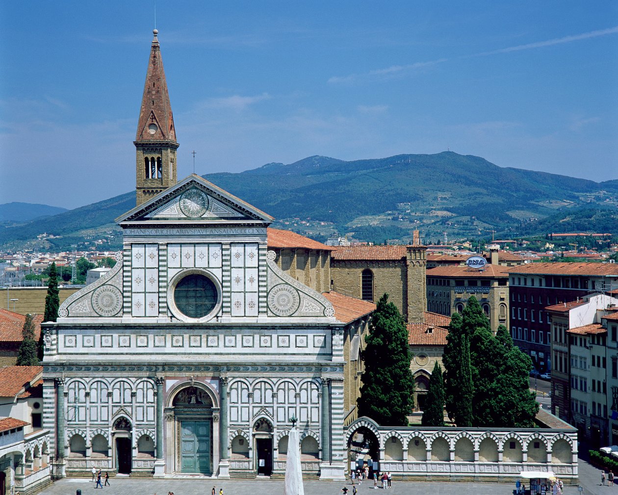 观点的Santa Maria Novella，c.1450-70 作者 莱昂·巴蒂斯塔·阿尔贝蒂