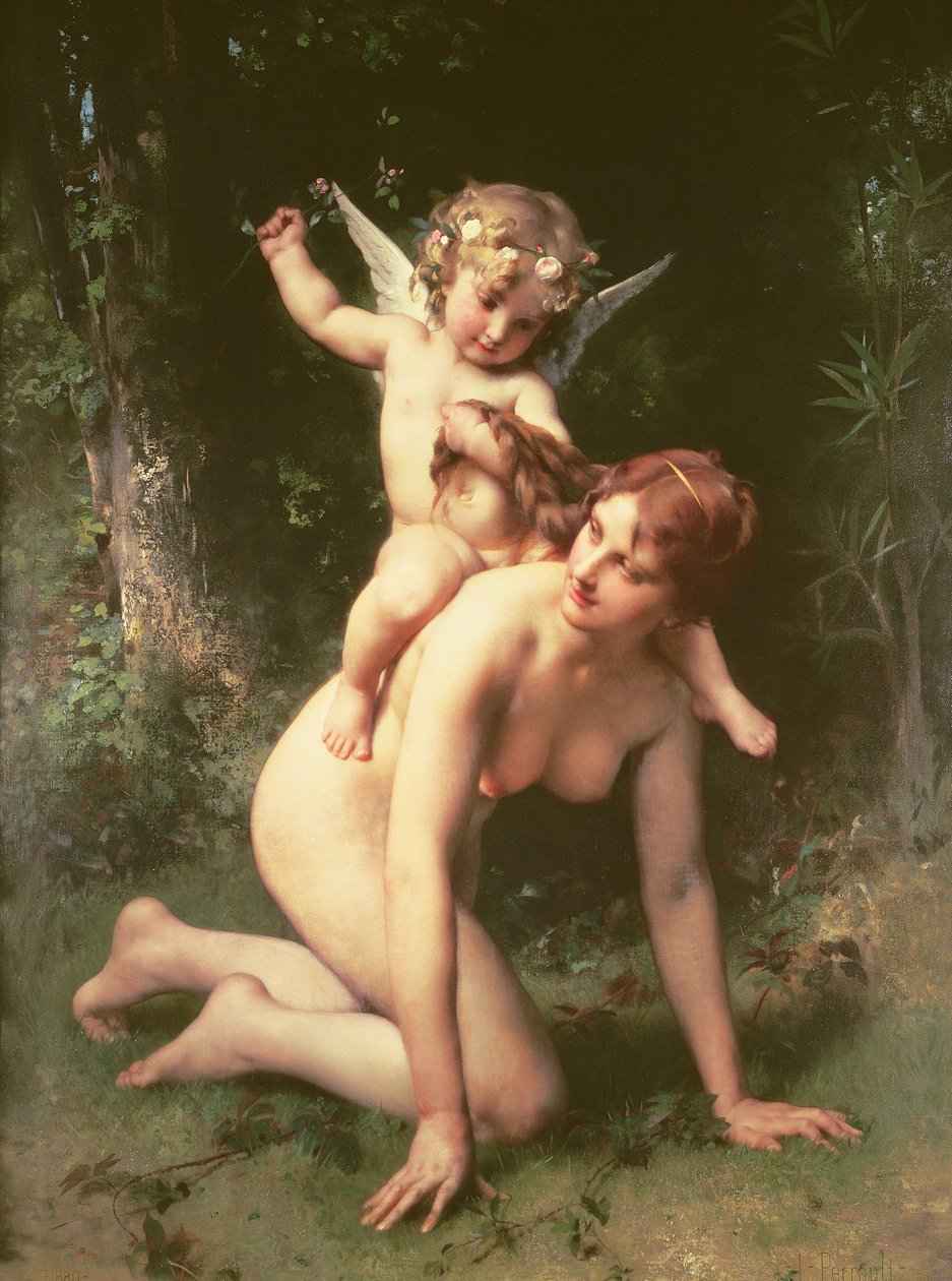 爱情征服，1880年 作者 莱昂·巴齐勒·佩罗