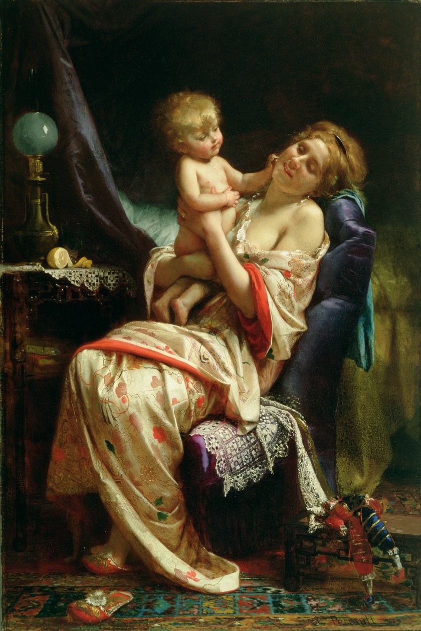 产妇，1873年 作者 莱昂·巴齐勒·佩罗