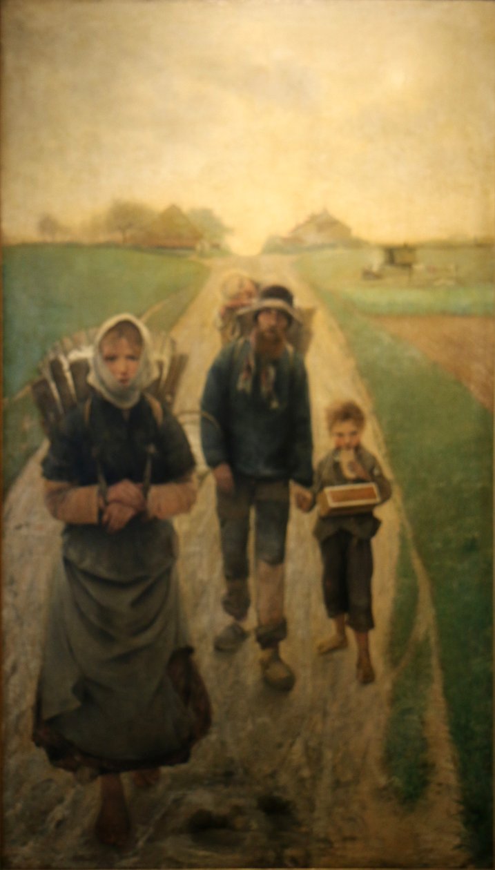 Les marchands de craie-Le matinnEnglish：粉笔卖家 - 在早晨的荷兰：The Chalk Sellers-Morgenolfbrekern 作者 莱昂·弗雷德里克（LéonFrédéric）