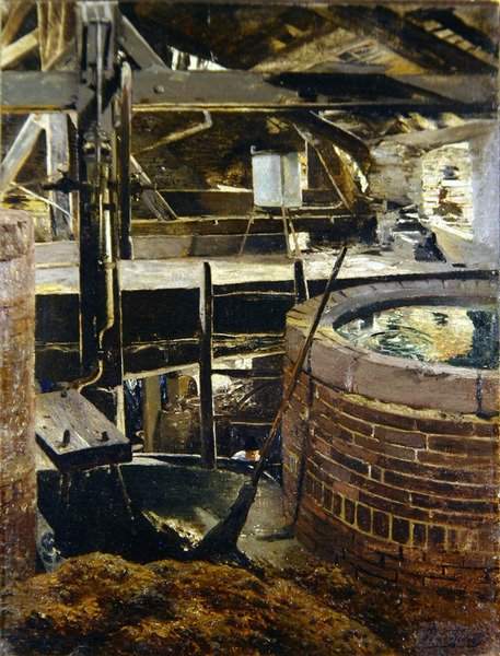 旧酿酒厂，1895年 作者 莱昂·亨利·玛丽·弗雷德里克（Leon Henri Marie Frederic）