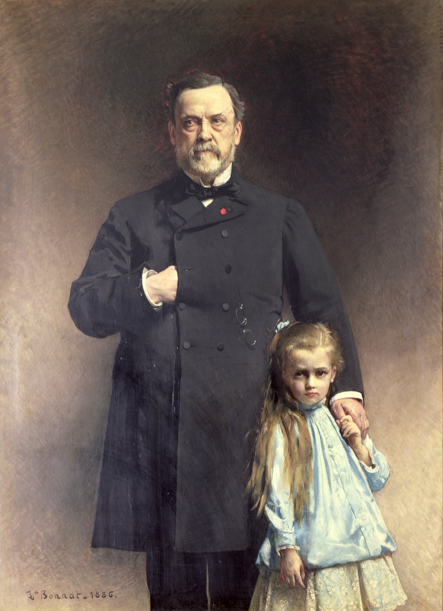 路易斯巴斯德（1822-95）和他的大女儿，卡米尔Vallery-Radot（1880-1927）1886 作者 莱昂·约瑟夫·弗洛伦汀·波纳特